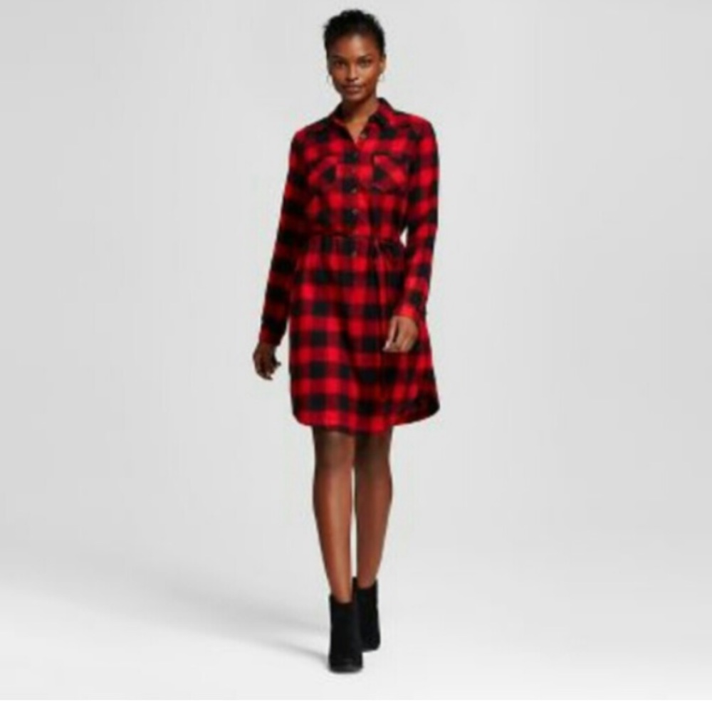 Merona Buffalo Check Dress XL